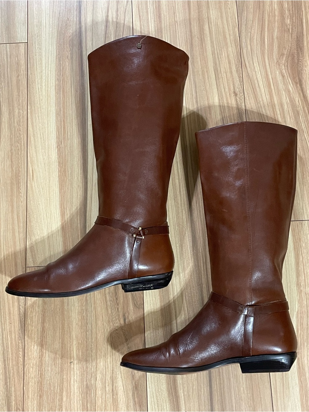 Etienne Aginer Alexis Brown Tall Leather Riding Boots